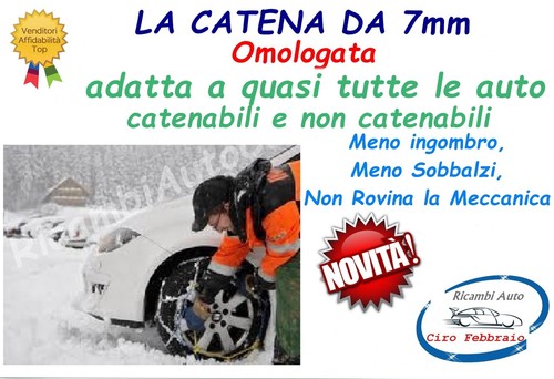 Catene neve 7mm per lancia - da,